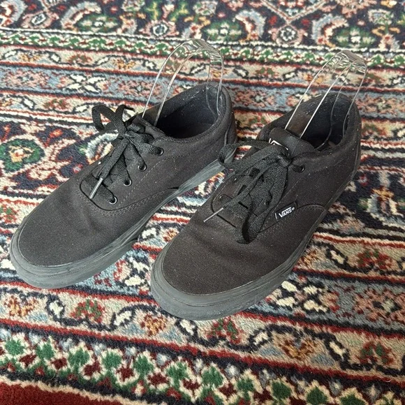 Vans Authentic Skate Shoe Black Monochrome - Picture 4 of 9